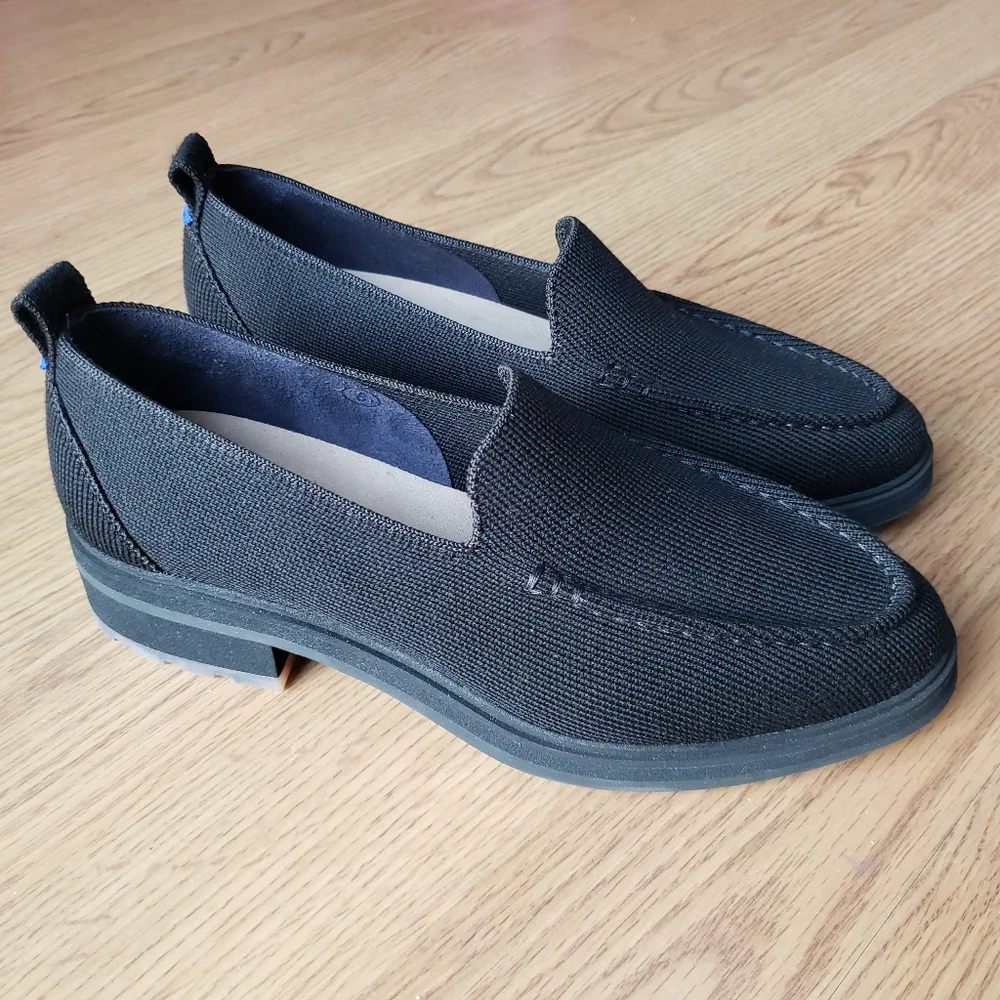 Rothy's Black The Lug Loafer - Picture 2 of 8